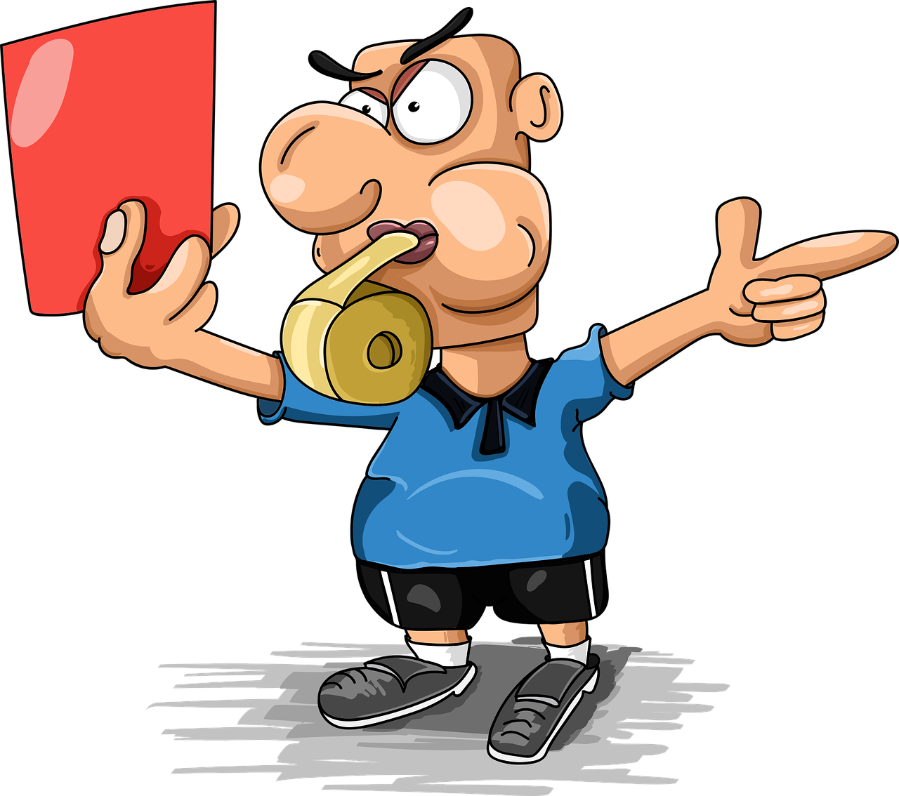 referee, football, red card, sports, fine, whistle, cartoon, the character, referee, referee, football, football, football, football, football, fine, whistle, whistle